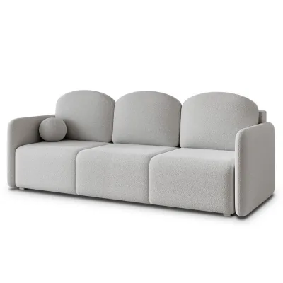 Masseno Bettsofa Hellgrau 220x85x90 cm