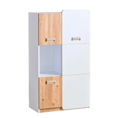Masseno Drehtürenschrank Weiß 80x144x40 cm