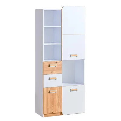 Masseno Drehtürenschrank Weiß 80x182.6x37.7 cm
