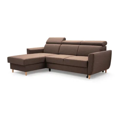 Masseno Ecksofa Braun 235x170 cm