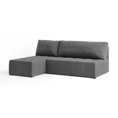 Masseno Ecksofa Grau 200x141 cm