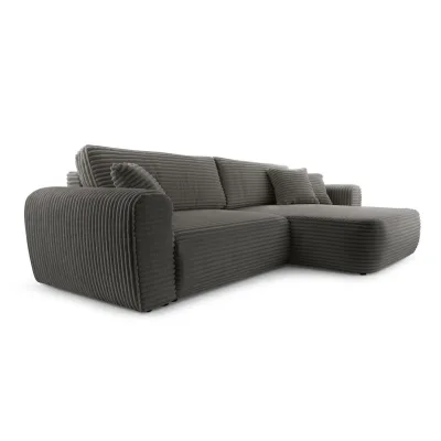 Masseno Ecksofa Grau 297x169 cm