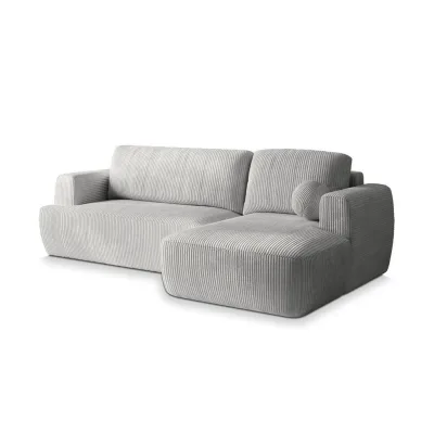 Masseno Ecksofa Hellgrau 246x148 cm