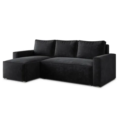 Masseno Ecksofa Schwarz 232x140 cm