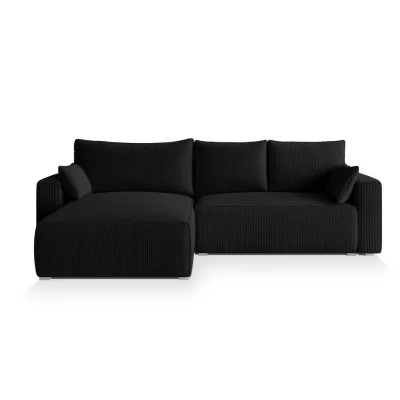 Masseno Ecksofa Schwarz 265x178 cm