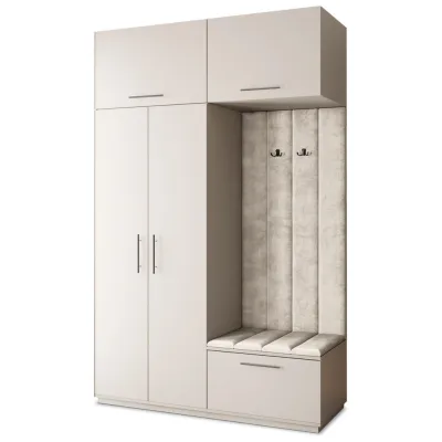 Masseno Garderobenschrank Kaschmir, Beige 150x240x60 cm