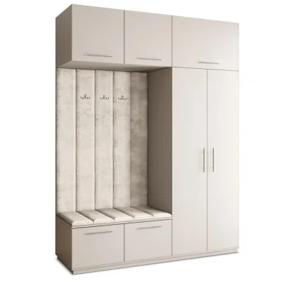 Masseno Garderobenschrank Kaschmir, Beige 180x240x60 cm