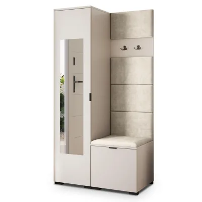 Masseno Garderobenschrank Kaschmir, Beige 95x181x51 cm