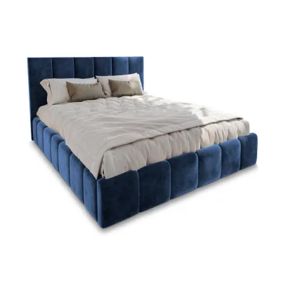 Masseno Polsterbett Blau