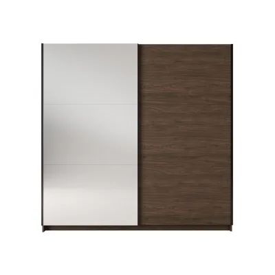 Masseno Schwebetürenschrank Nussbaum 200.6x207x55.3 cm