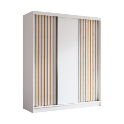 Masseno Schwebetürenschrank Weiß 180x216x61 cm