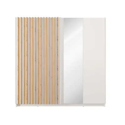 Masseno Schwebetürenschrank Weiß 200.2x198.5x55.4 cm