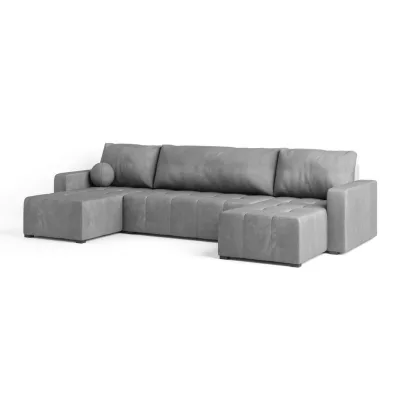 Masseno Wohnlandschaft Hellgrau 295x85x140 cm
