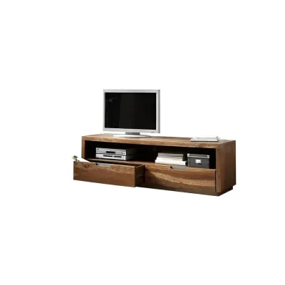 Massivmoebel24 Tv-Board Dunkelbraun 180x55x50 cm