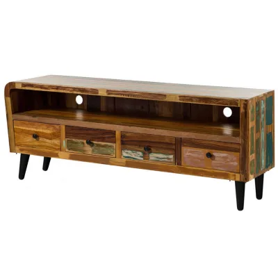 Massivmoebel24 Tv-Board Mehrfarbig 180x70x45 cm