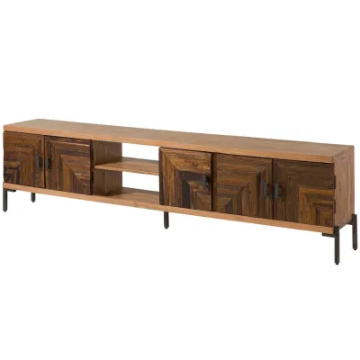 Massivmoebel24 Tv-Board Natur 240x63x40 cm