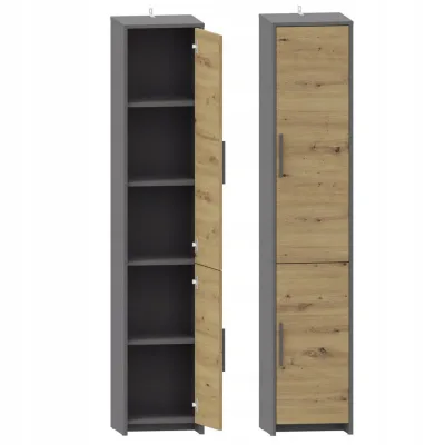 Matkam Möbel Bücherregal Anthrazit 36x183.5x35.9 cm