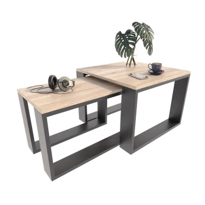 Matkam Möbel Satztisch Sonoma Eiche 60x43.3x59.6 cm