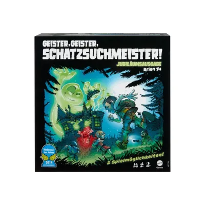 Mattel HXT19 - Mattel Games - Geister, Geister, Schatzsuchmeister!, Jubiläumsausgabe