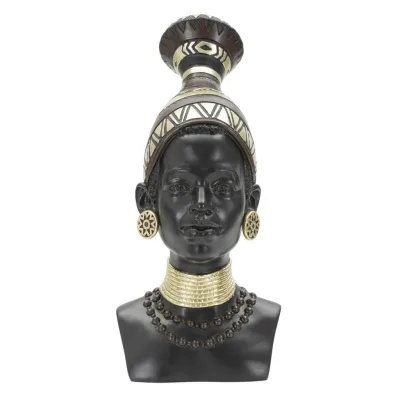 Mauro Ferretti Skulptur Schwarz, Gold 23x38.5x19 cm