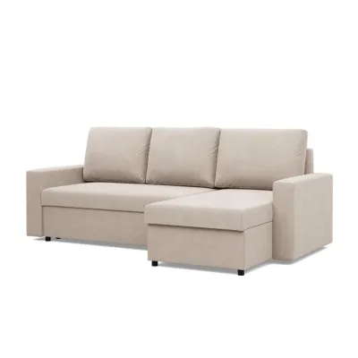 Mebligo Ecksofa Beige 231x140 cm