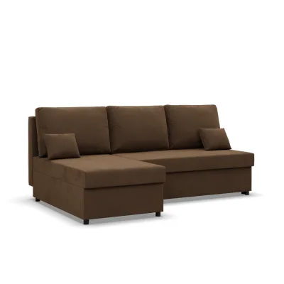 Mebligo Ecksofa Braun 201x135 cm