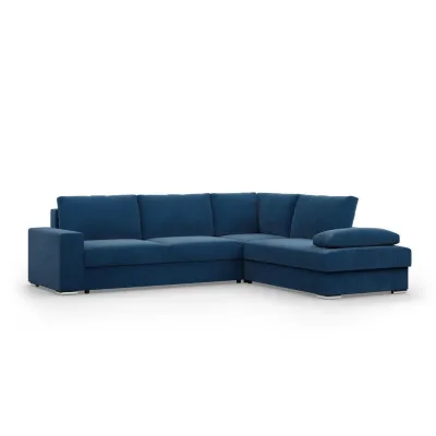Mebligo Ecksofa Dunkelblau 287x231 cm