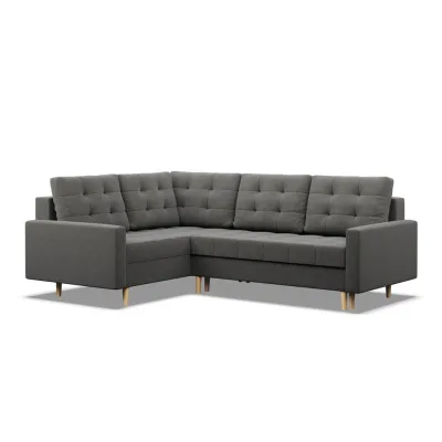 Mebligo Ecksofa Dunkelgrau 223x172 cm