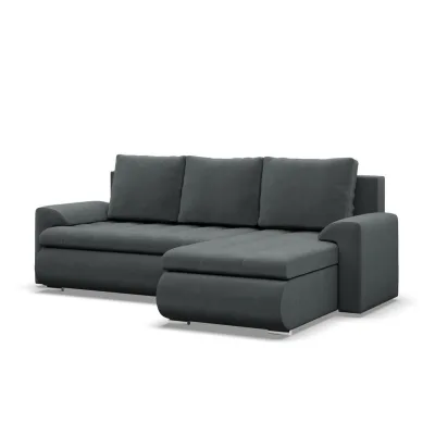 Mebligo Ecksofa Dunkelgrau 230x159 cm