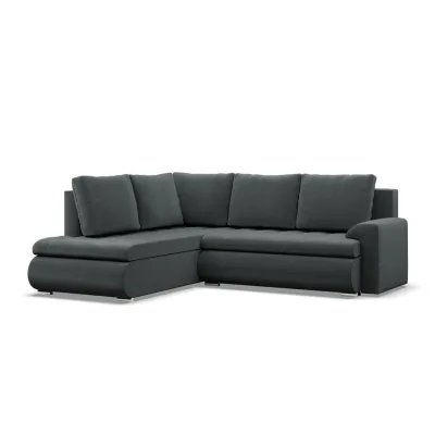 Mebligo Ecksofa Dunkelgrau 230x200 cm