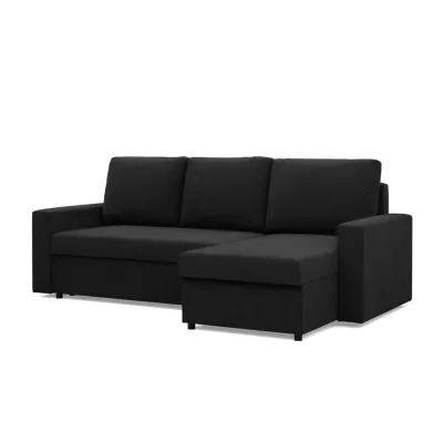 Mebligo Ecksofa Schwarz 231x140 cm