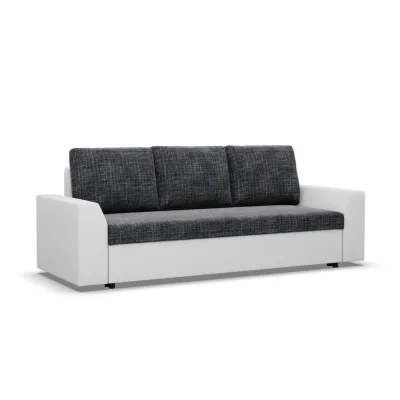 Mebligo Sofa Dunkelgrau, Weiß 92x92x232 cm