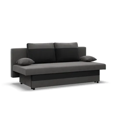 Mebligo Sofa Grau, Schwarz 86x85x191 cm