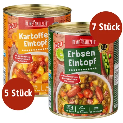Meine Mahlzeit Eintöpfe mit Würstchen 12x800g