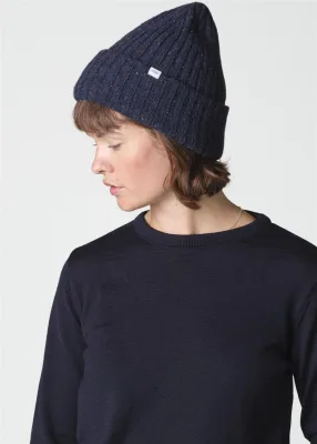 Melange Beanie aus Merinowolle