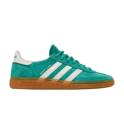 Mens Sporty & Rich x adidas Handball Spezial Green Gum