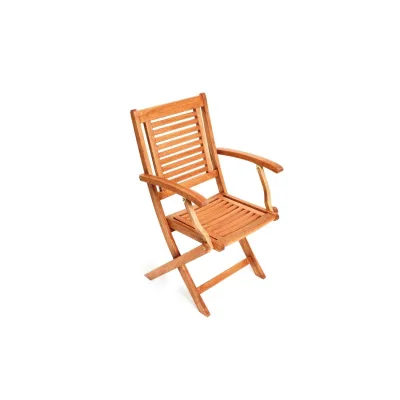 Gardenson Gartensessel-Set Cordoba Natur 52x93x57 cm