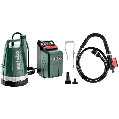 Metabo Akku-Tauch- und Regenfasspumpe TPF 18 LTX 2200 18 V, Max. Förderhöhe 22 m