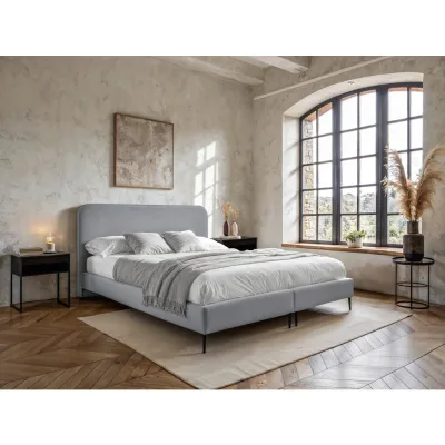 Mid.you Boxspringbett Essentials Hellgrau 180x200 cm