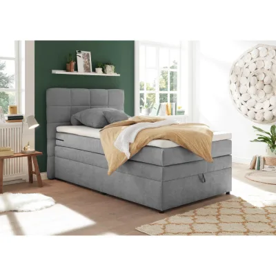 Mid.you Boxspringbett Hellgrau 120x200 cm