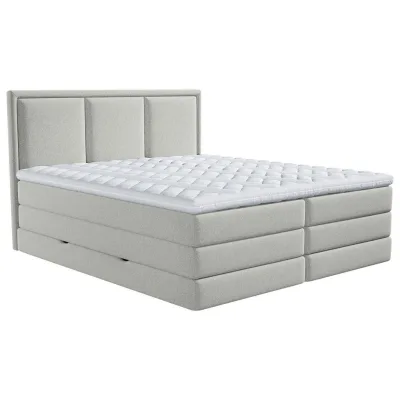 Mid.you Boxspringbett Hellgrau 180x220 cm