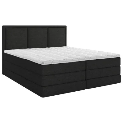 Mid.you Boxspringbett Schwarz 180x200 cm
