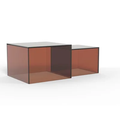 Mid.you Couchtisch Dice Braun 50x35x50 cm