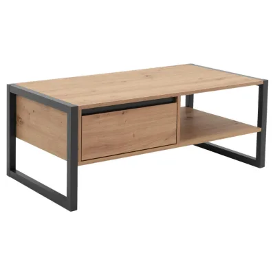 Mid.you Couchtisch Eiche, Anthrazit 55x40x100 cm
