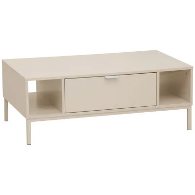 Mid.you Couchtisch Rhodes Kaschmir 60x38x100 cm