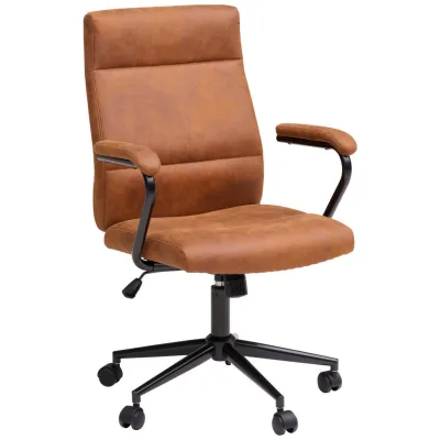 Mid.you Drehstuhl Schwarz, Karamell 60x99-109x64 cm