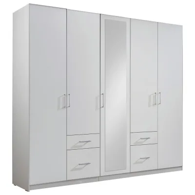 Mid.you Drehtürenschrank Wimex Freiburg Weiß 225x210x58 cm