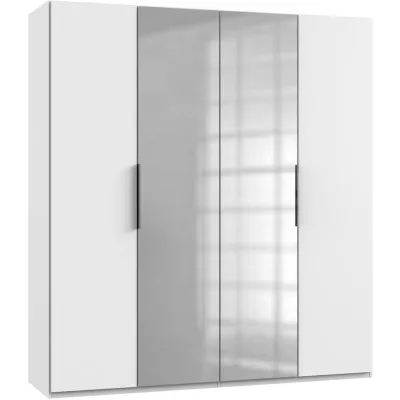 Mid.you Drehtürenschrank Wimex Level 36A Weiß 200x216x58 cm