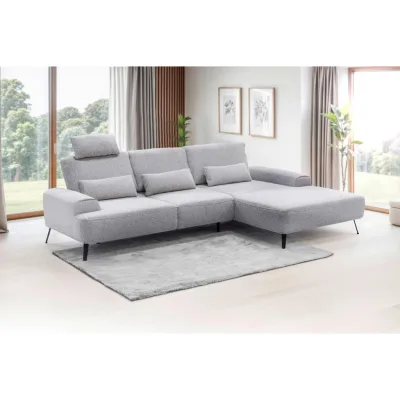 Mid.you Ecksofa Astoria Hellgrau 305x178 cm