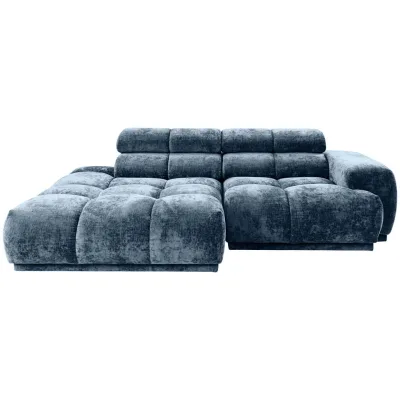 Mid.you Ecksofa Blau 239x150 cm